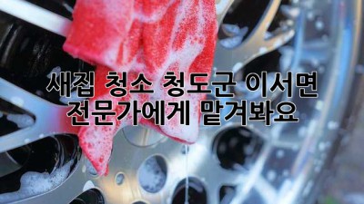 새집 청소? 청도군 이서면 전문가에게 맡겨봐요! ✨